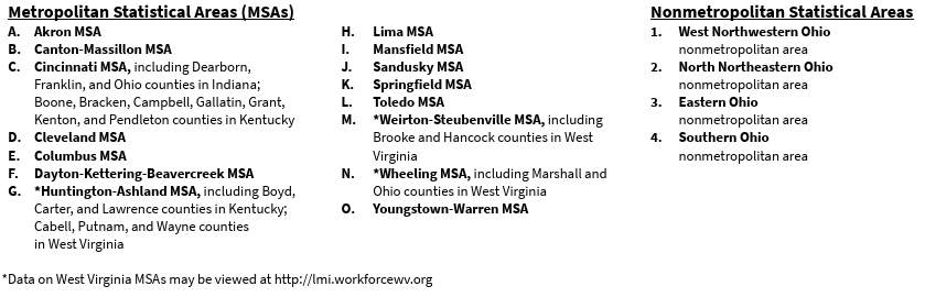 Description of Metropolitan and Nonmetropolitan Statistical Areas